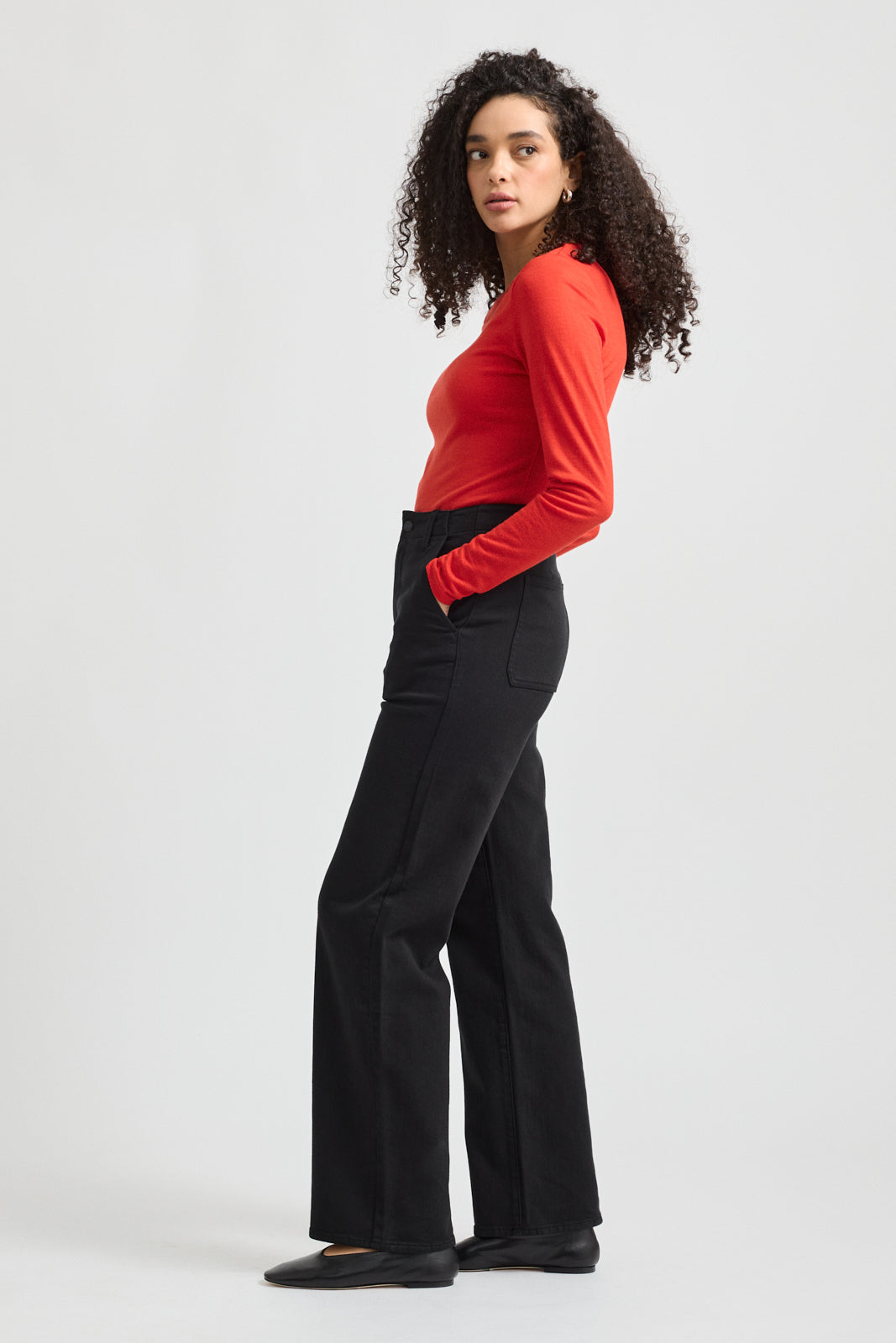 Toorallie Crew Merino Tee - Kale
