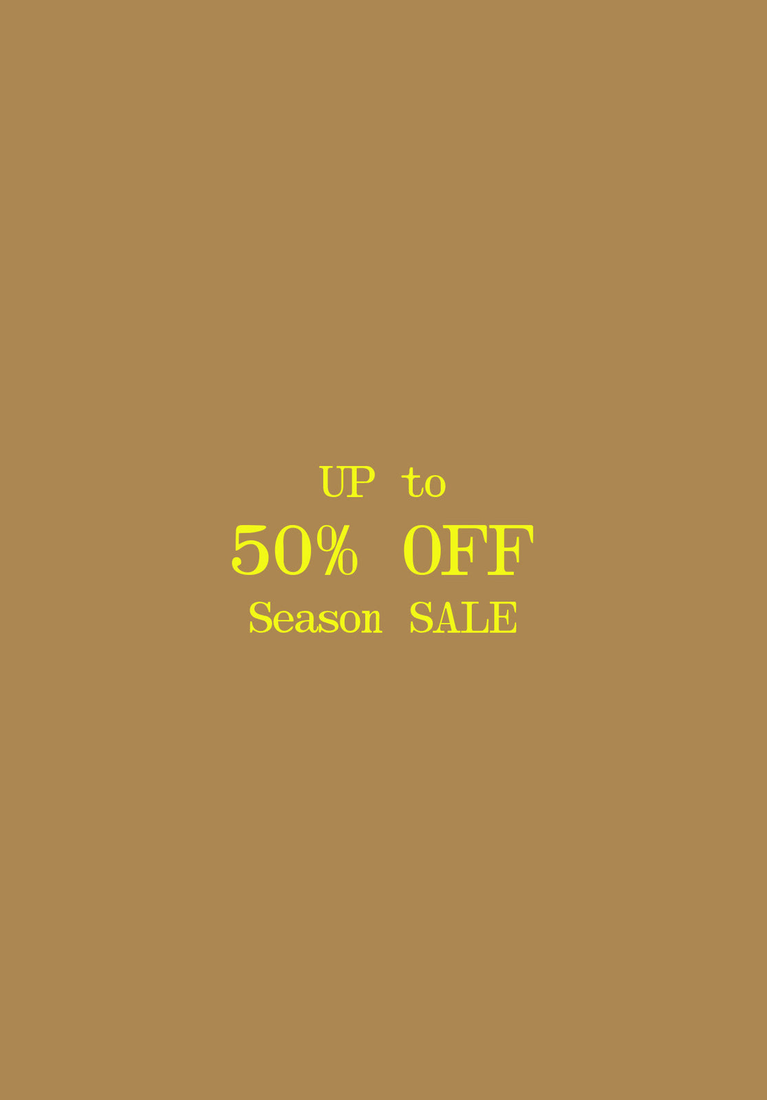 END OF SEASON SALE