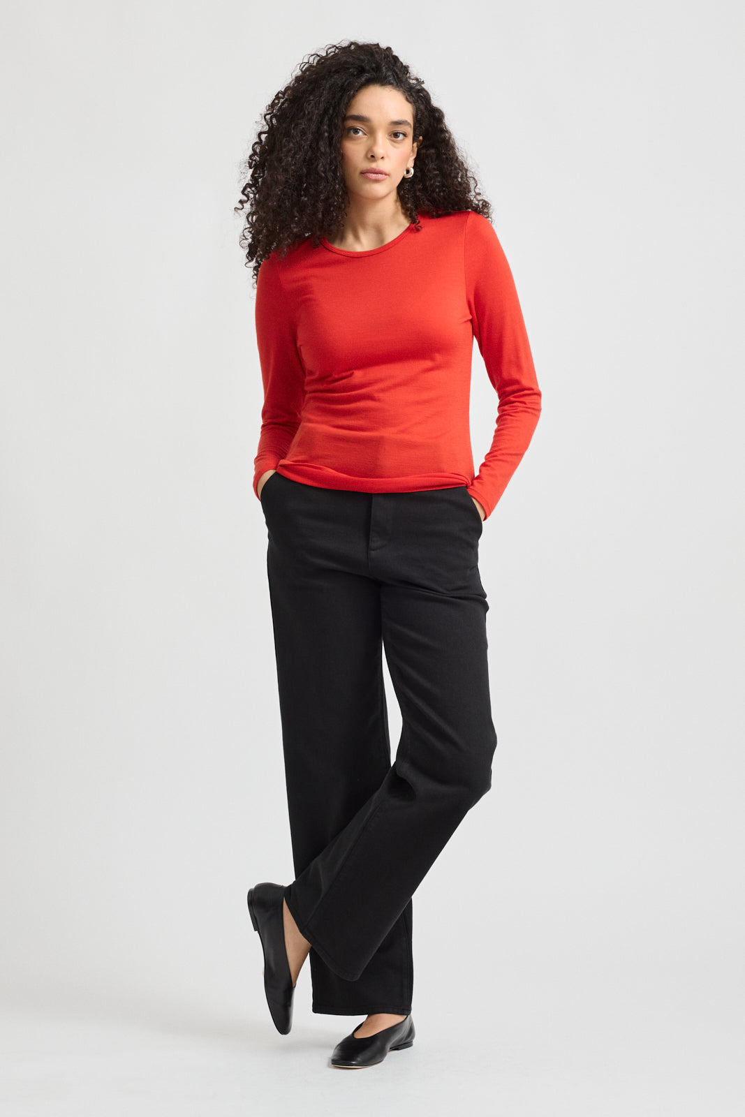 Toorallie Crew Merino Tee - Warm White